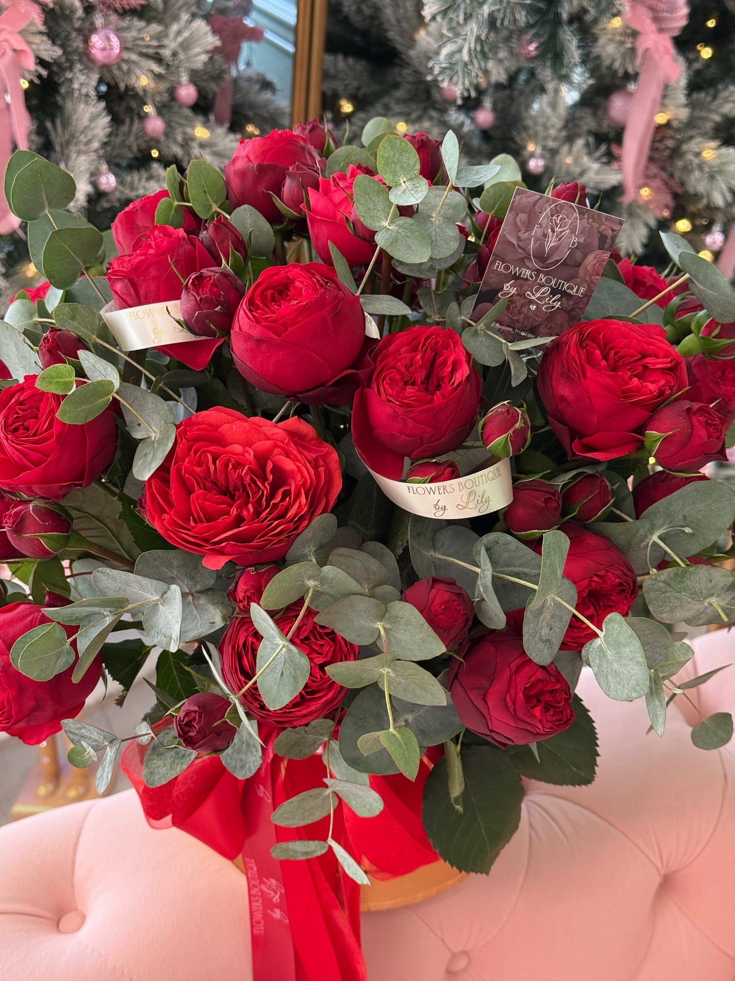 Red Piano Spray Roses "Medium Size"