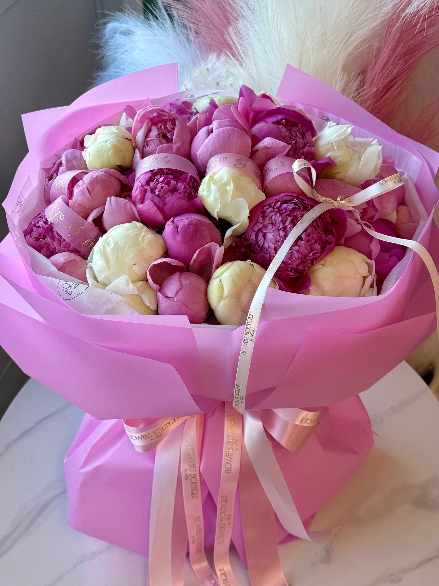 Magenta & Ivory