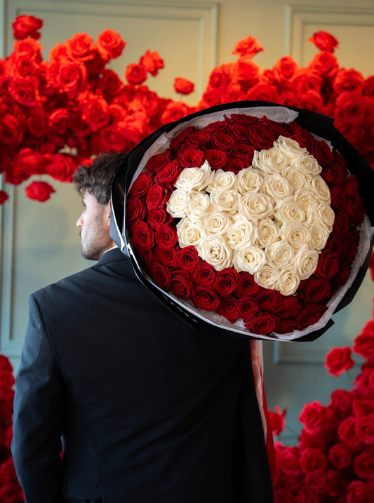 Iconic Heart shape bouquet for VDay