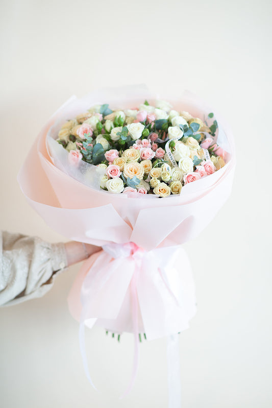 Spray Roses mixed colors palette