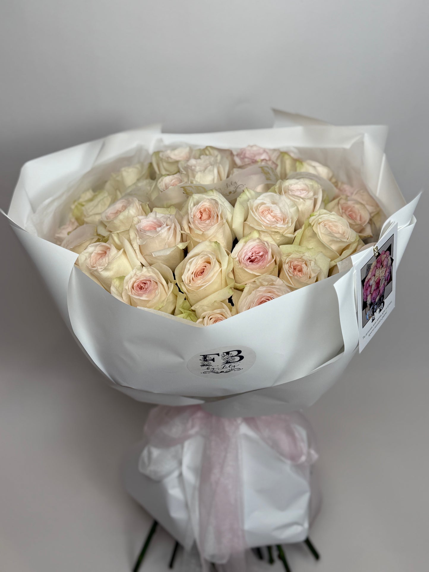 Garden roses white o'hara 50 steams image 0