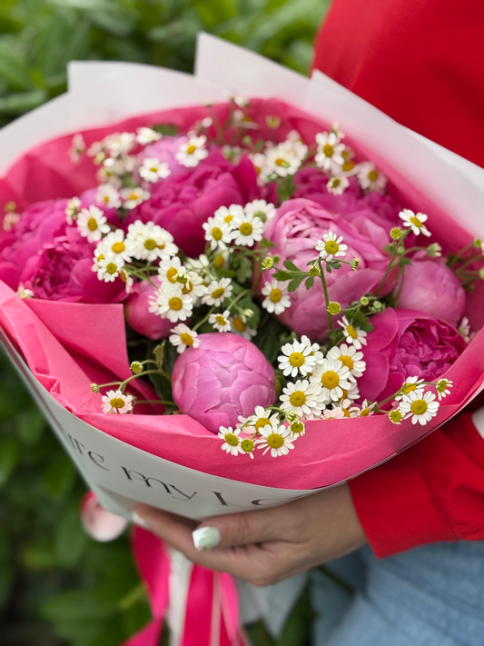 Peonies & greens image 0