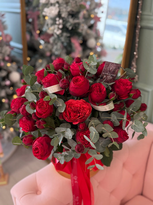 Red Piano Spray Roses "Medium Size"