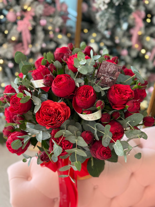 Red Piano Spray Roses "Medium Size"