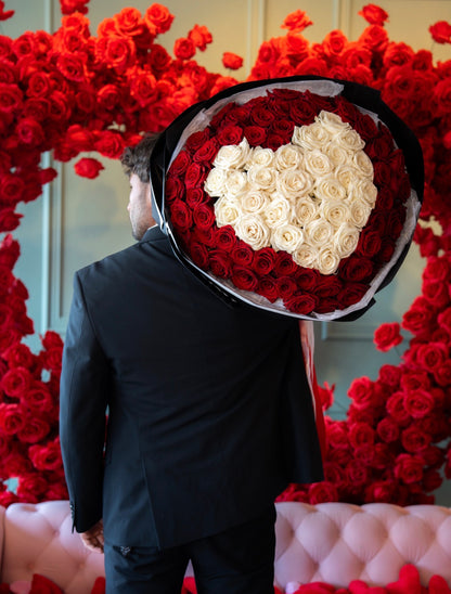 Iconic Heart shape bouquet for VDay