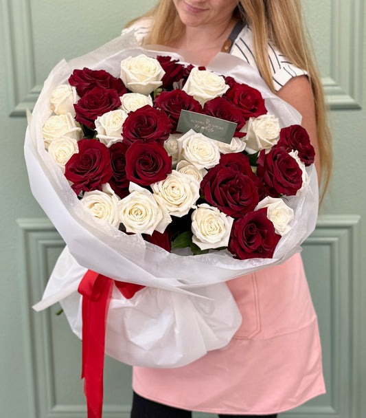 Red-White Roses Set