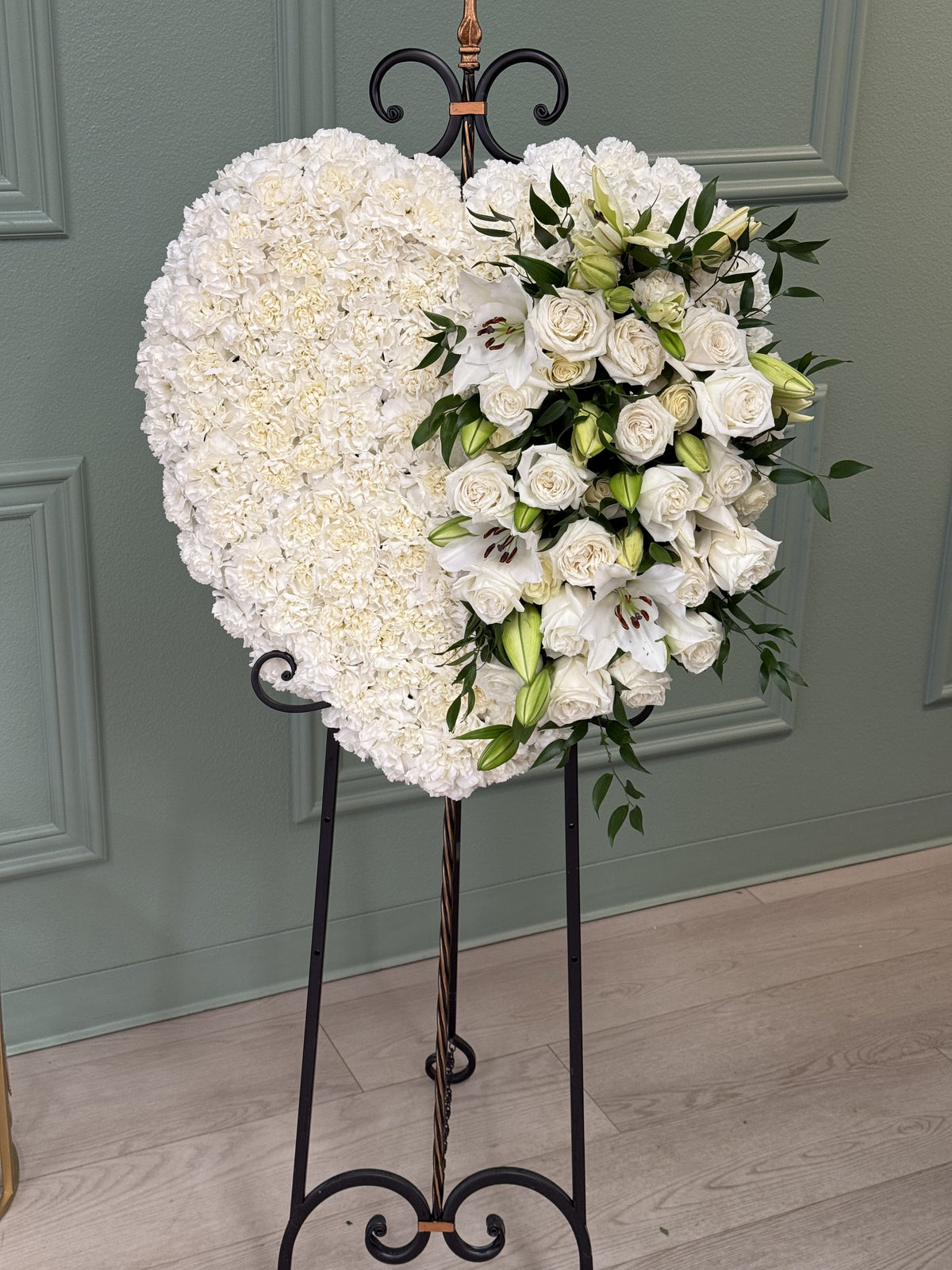 Heart of White Roses