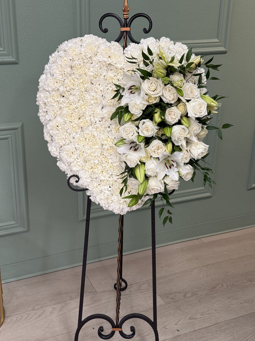 Heart of White Roses