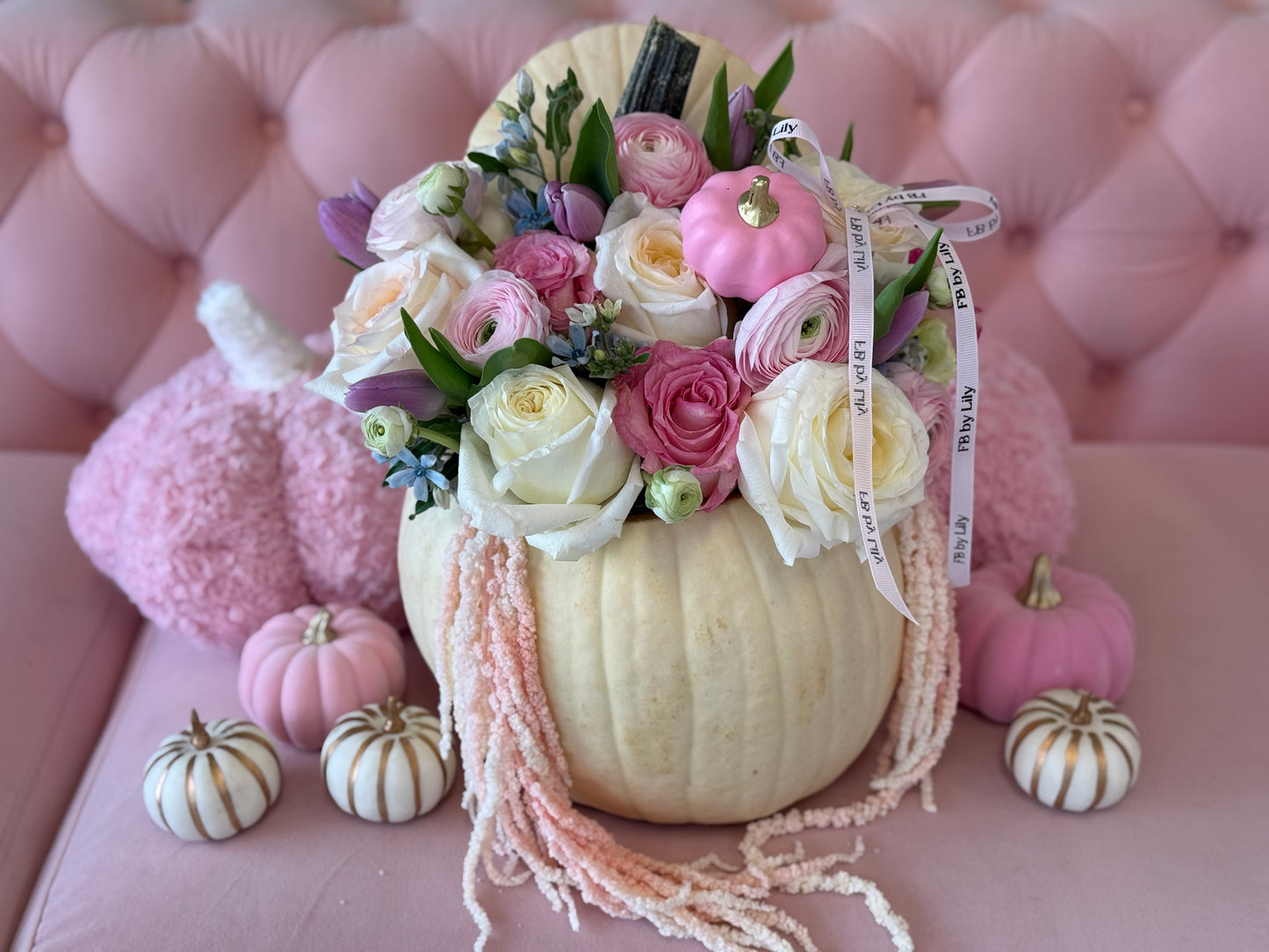 Pumkin Arrangement "White"