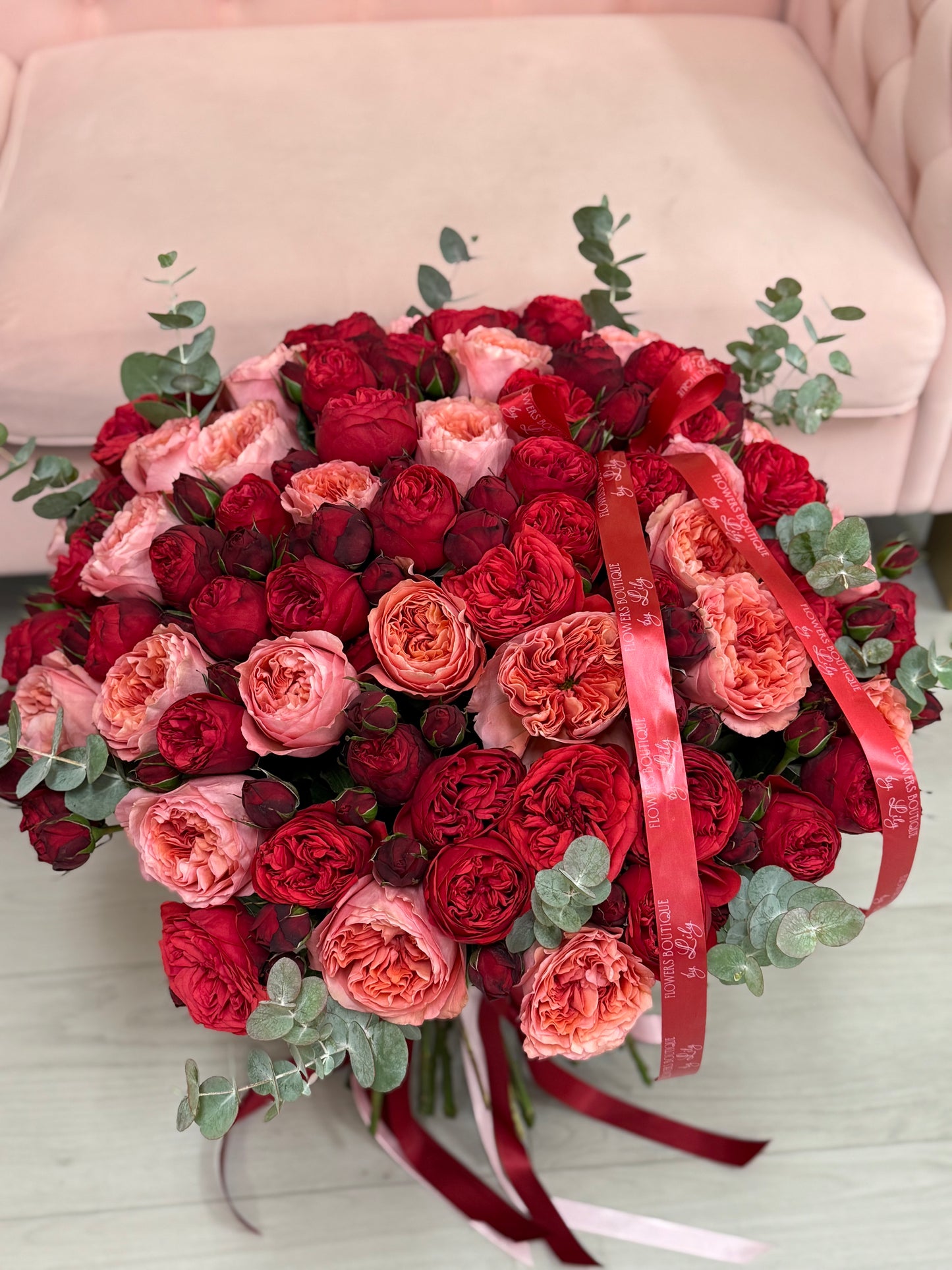 Garden Red piano roses & garden candy expression roses "XLarge Size"