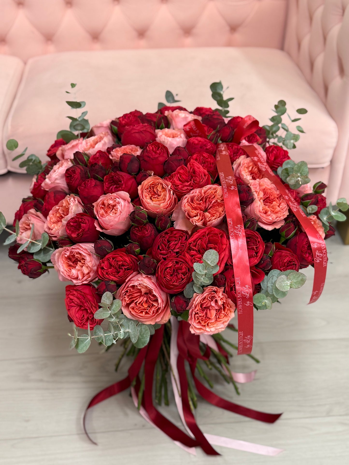 Garden Red piano roses & garden candy expression roses "XLarge Size"