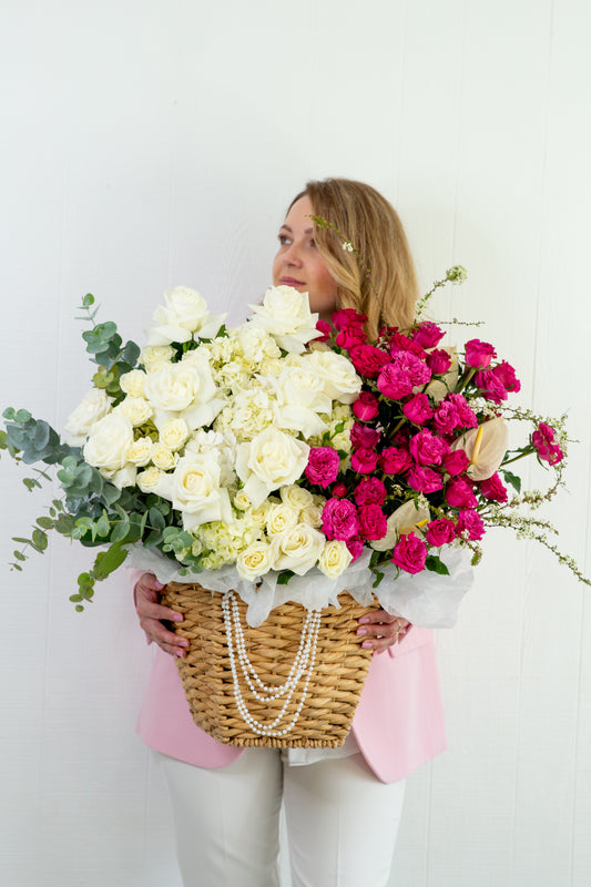 Basket full of flowers "XLarge size"