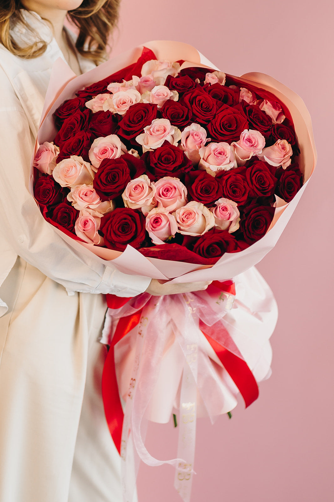 Ecuadorian roses red & pink color